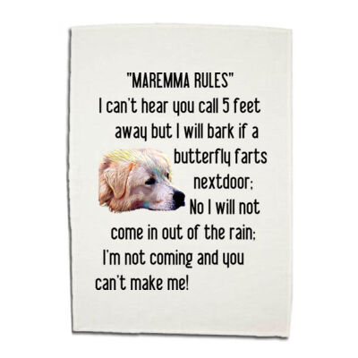 Tea Towel - Maremma rules Thumbnail