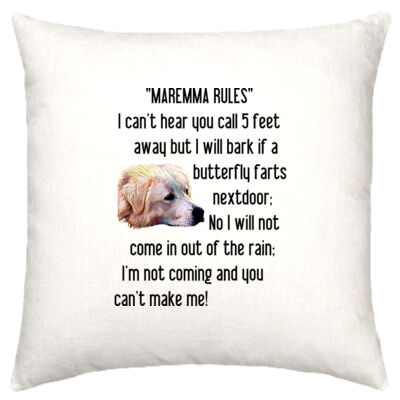Cushion cover - Maremma rules Thumbnail