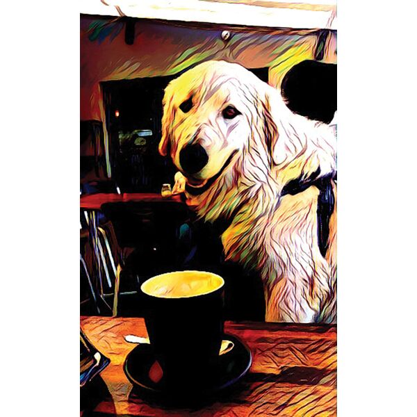 All I need is coffee and my Maremma medium Thumbnail